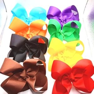Toddlers Girls Boutique Hair Bows 8pc